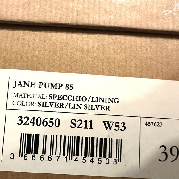 Christian Louboutin JANE PUMP 85 Metallic Leather Ankle Strap Heels Shoes - Picture 16 of 16